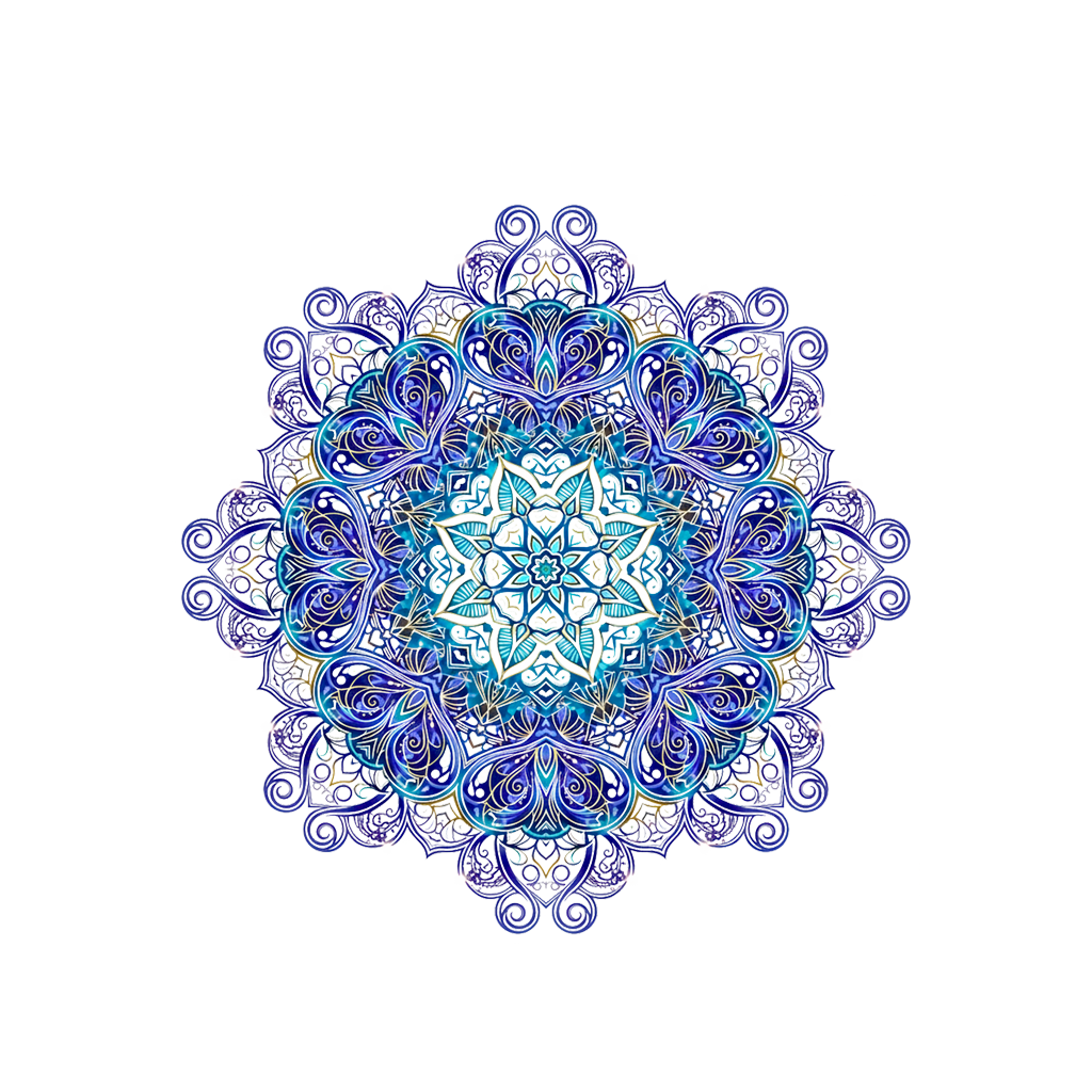 Celestial Sapphire Kaleidoscope transparent PNG