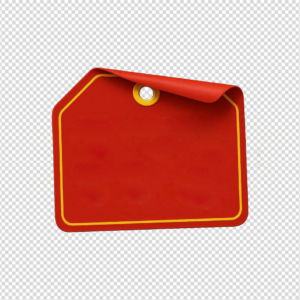 A 3D red price tag with 'Special Sale' text in yellow and white, featuring a curled corner and a golden hole.